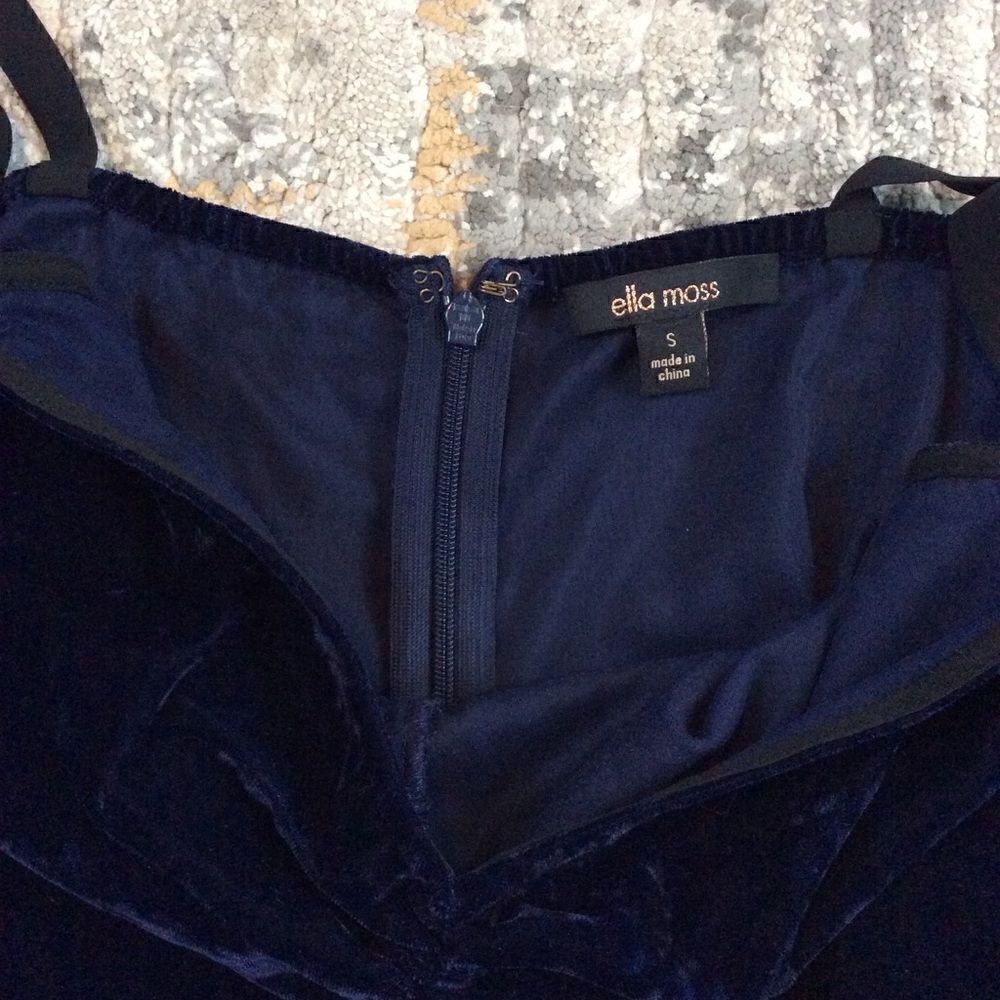 ELLA MOSS SERENE VELVET SLIP DRESS! EUC! SIZE S - Picture 3 of 12
